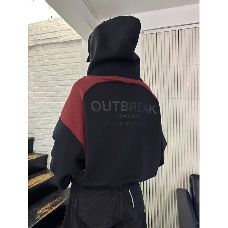 OUTBREAK - ÁO KHOÁC DÂY KÉO 2 CHIỀU *DARK HOODIE ZIP*