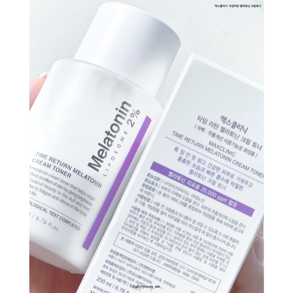 Toner Melatonin 2% Maxclinic Dưỡng Sáng Làm Mờ Đốm Nâu Hiệu Qủa | Xù Korea
