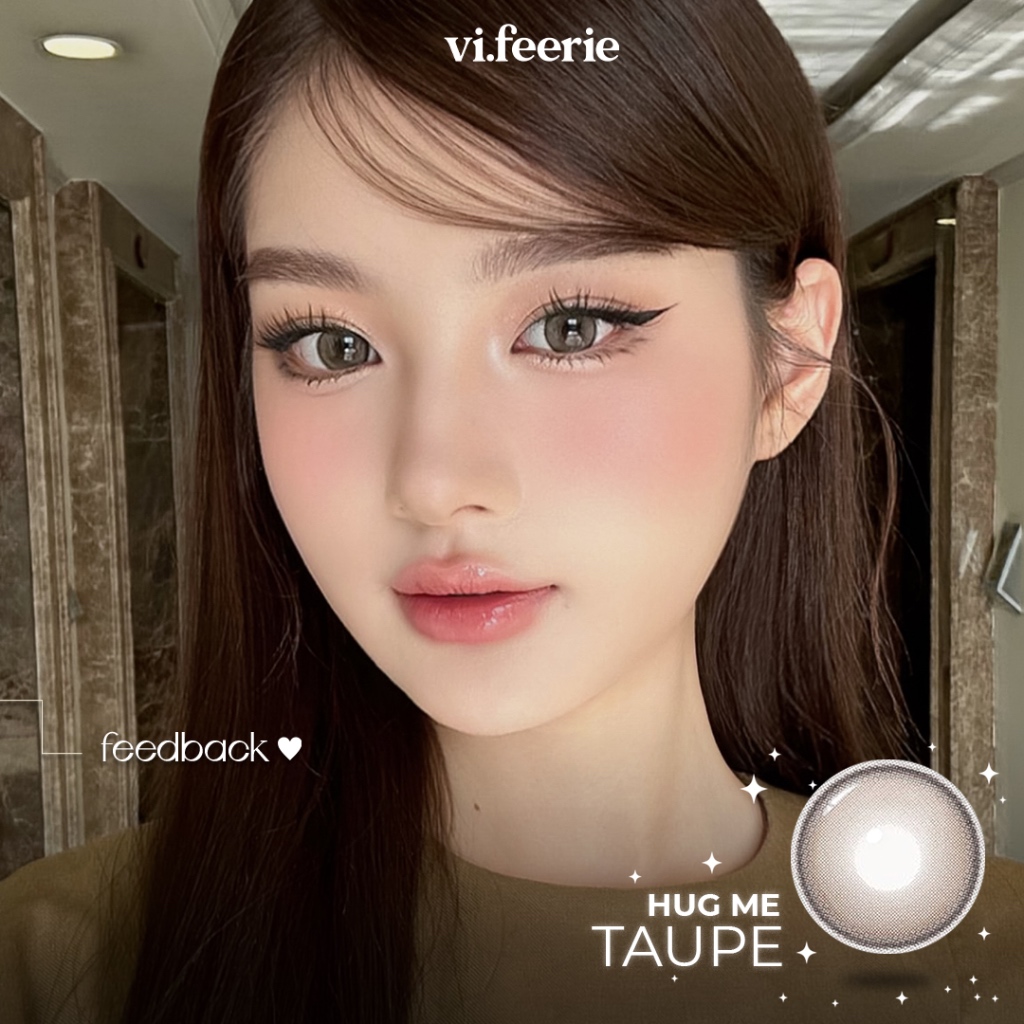 Kính áp tròng nâu hack mắt to tròn DEKAME HUG ME I-Sha Lens - VF Lens
