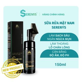 Bọt rửa mặt cho nam Serensy sạch dầu nhờn & ngừa mụn 150ml