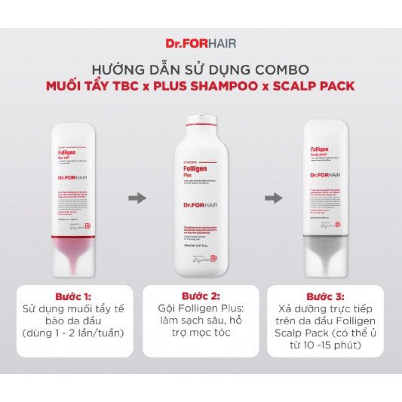 Muối tẩy tế bào chết da đầu, làm sạch da đầu Dr.FORHAIR Sea Salt Scaler