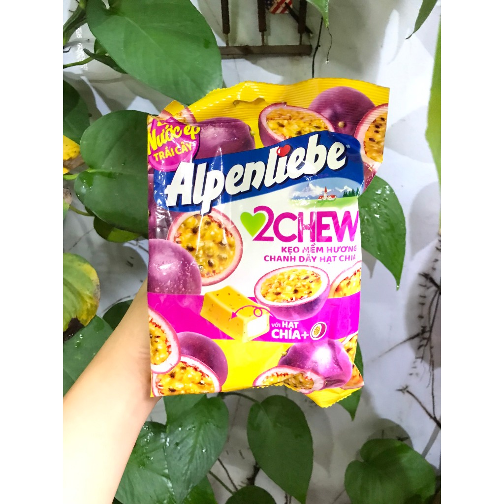 Kẹo Mềm Hương Chanh Dây Hạt Chia Alpenliebe 2Chew