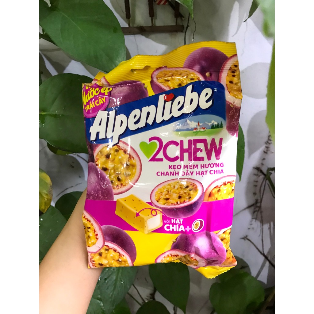 Kẹo Mềm Hương Chanh Dây Hạt Chia Alpenliebe 2Chew