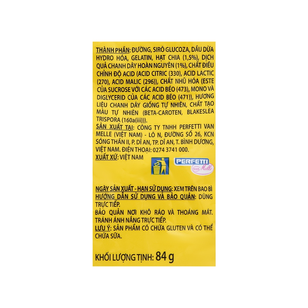 Kẹo Mềm Hương Chanh Dây Hạt Chia Alpenliebe 2Chew