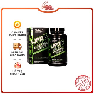  NUTREX LIPO 6 BLACK CLEANSE & DETOX 60 VIÊN Thanh Lọc Cơ Thể Giúp Giảm Cân Trong 7 Ngày 