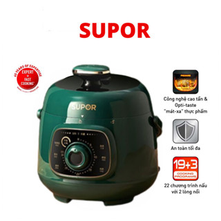 Nồi áp suất mini đa chức năng Supor 1,8L dành cho 1-2 người nồi điện nhỏ bảo hành 12 tháng