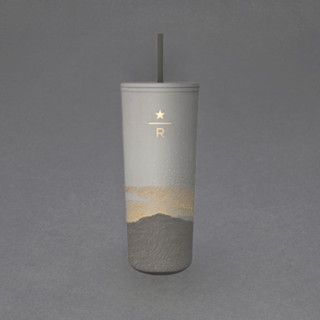 Ly Starbucks Cold Cup 24Oz (710ml) SSTN DW GRY GLD REV