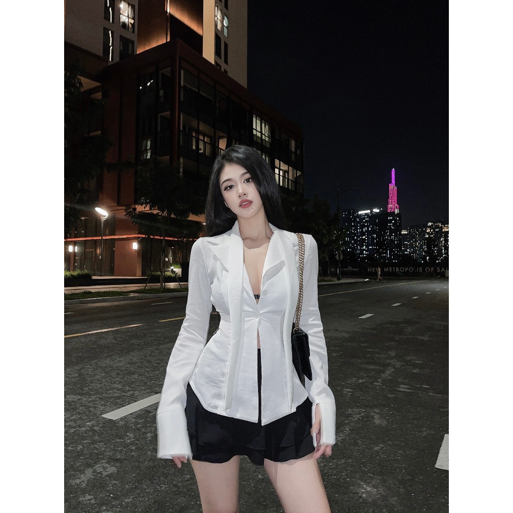 Sơ Mi Ôm Hở Vai - 3534