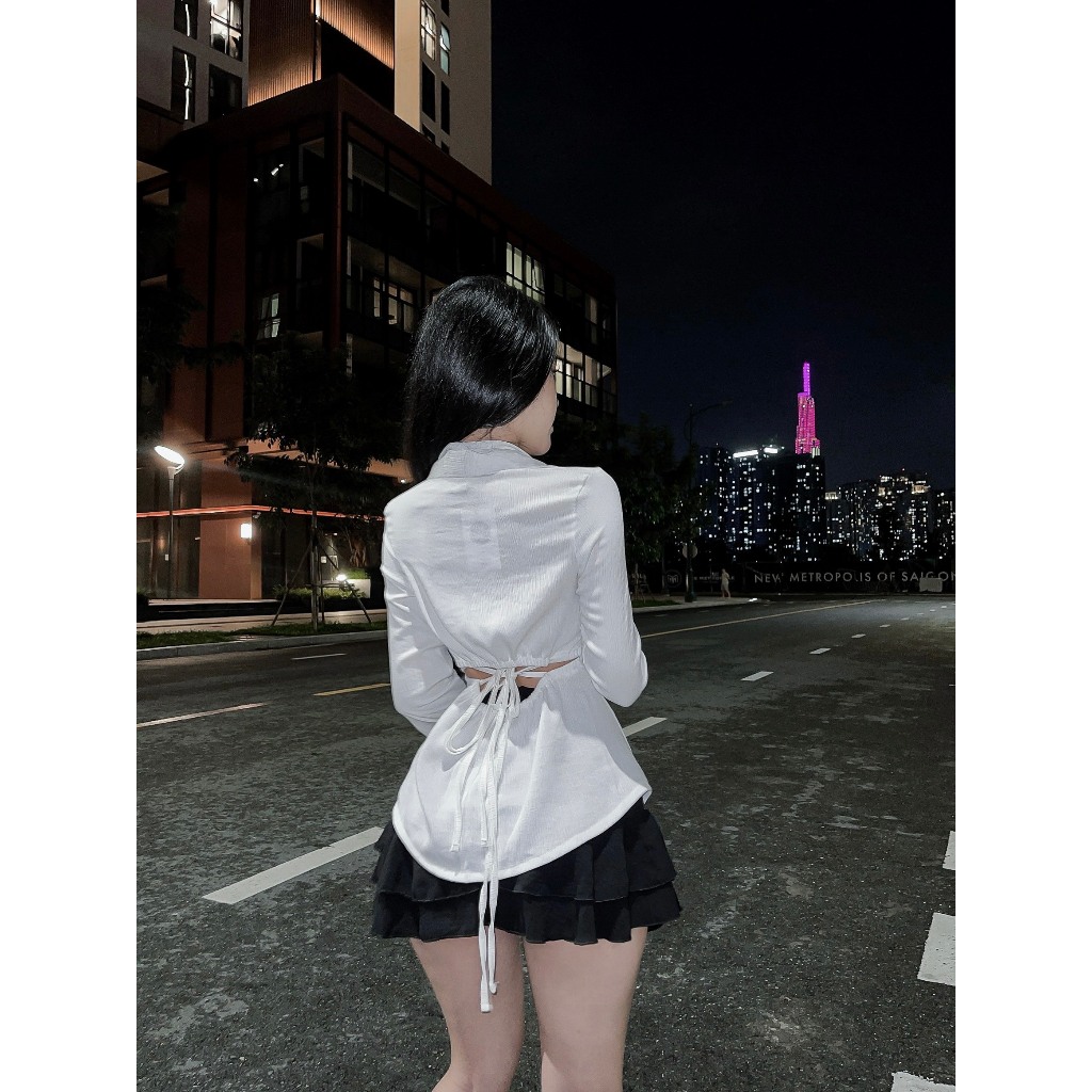 Sơ Mi Ôm Hở Vai - 3534