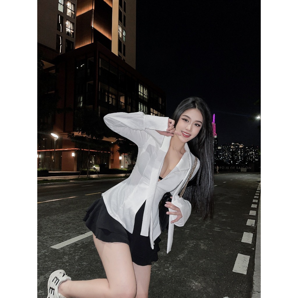 Sơ Mi Ôm Hở Vai - 3534