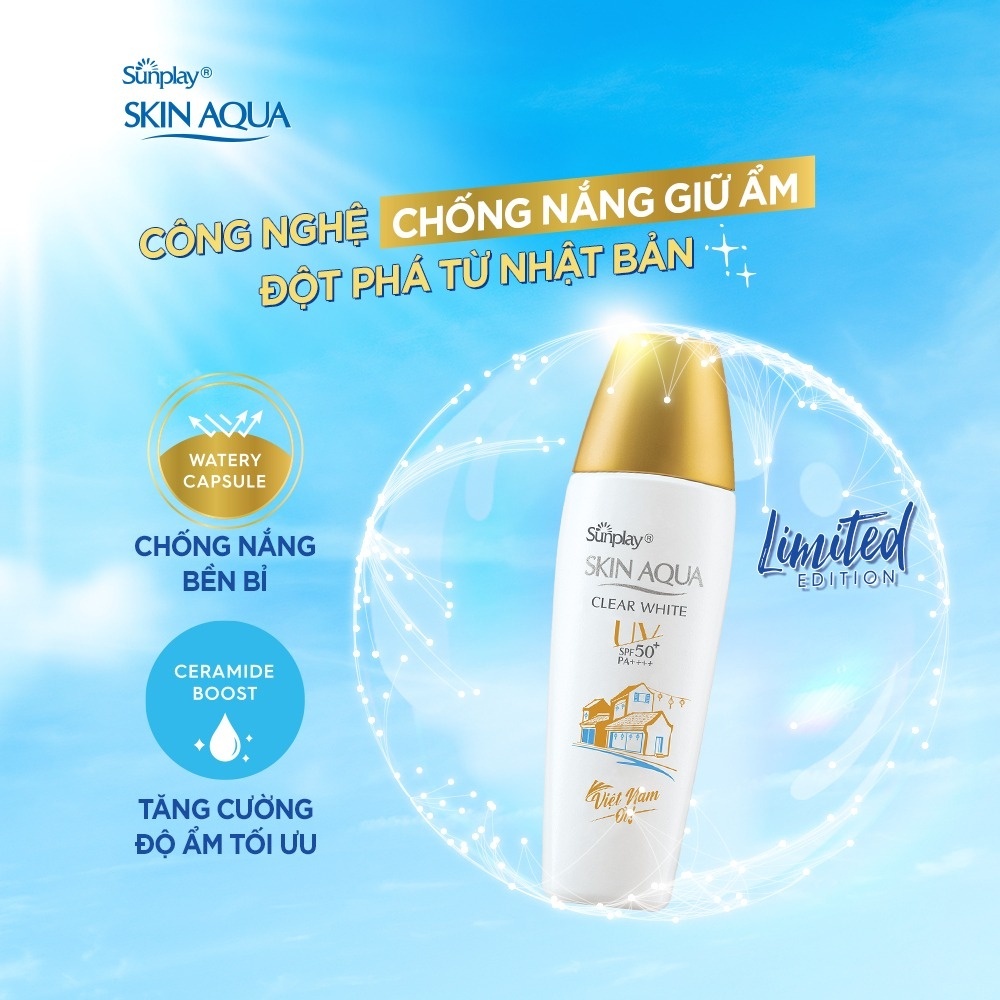 Sữa dưỡng trắng da Chống nắng Sunplay Skin Aqua Clear White SPF 50+ PA++++ 25g