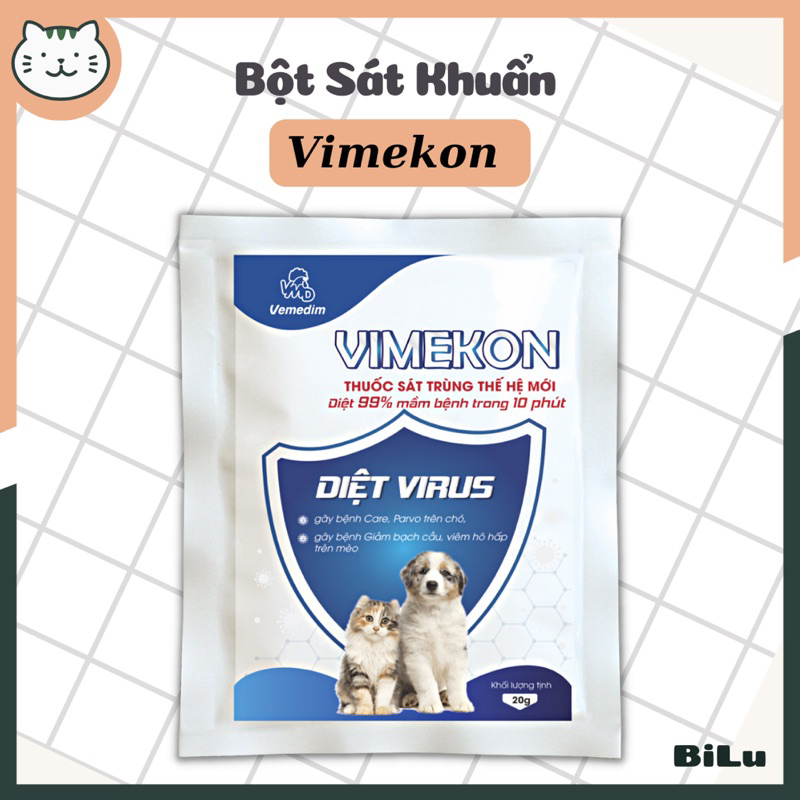 VIMEKON bột pha sát trùng môi trường diệt khuẩn và mầm bệnh
