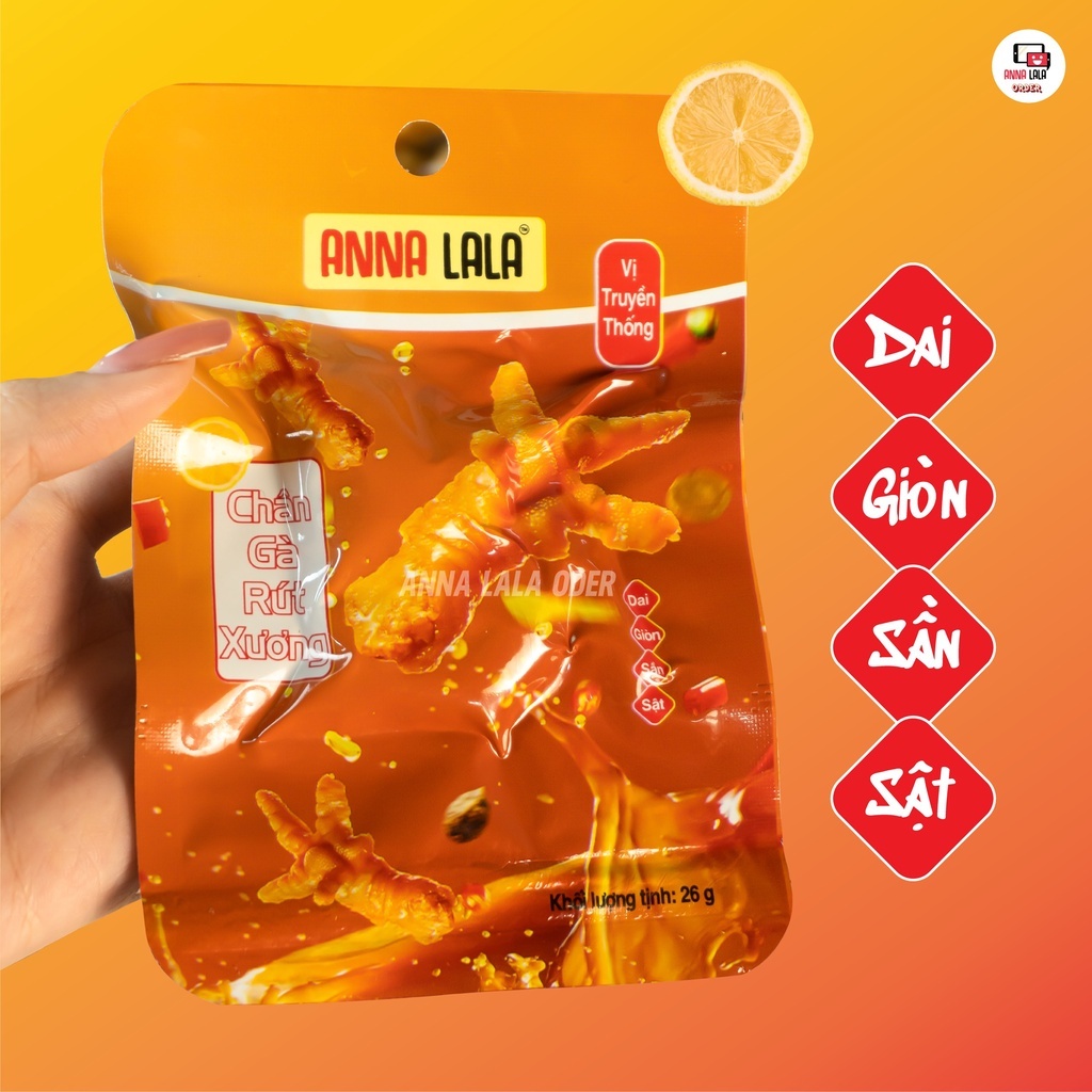 COMBO 10 Chân gà Annalala Vàng Cay nhẹ thơm ngon chuẩn vị Việt Mina Food