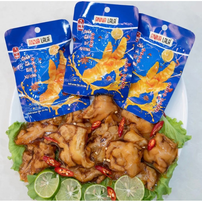 COMBO 10 Chân gà rút xương Annalala Cay Ngon đậm vị, chân gà Việt siêu chất lượng Mina Food