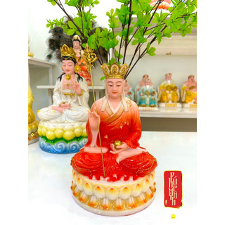 Tượng địa tạng vương bồ tát y đỏ size 30cm