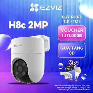 Camera EZVIZ H8C 1080p, WI-FI, Quay Ngoài Trời 360 Độ, Đàm Thoại, Nén H265, Ghi Hình Màu