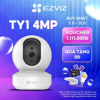 Camera WI-FI Trong nhà EZVIZ TY1 4MP 2K (Nâng cấp từ C6N), Đàm Thoại 2 Chiều, Theo Chuyển Động Thông Minh