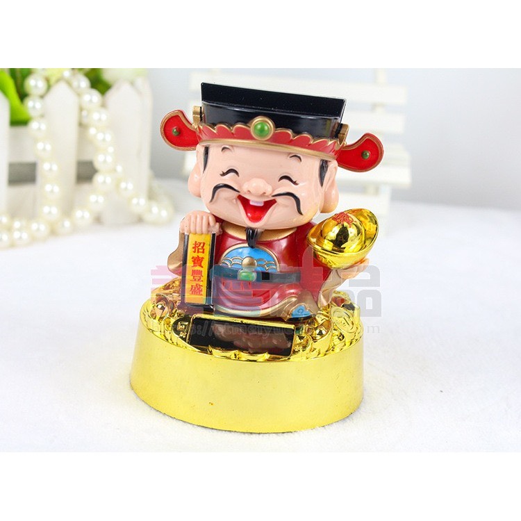 Thần Tài Vẫy Tay, Mèo Chiêu Tài, Di Lạc Gật Đầu Liên Tục Nhỏ Nhắn, Dễ Thương , Hấp thụ chạy bằng mặt trời