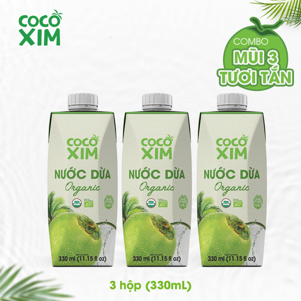 COMBO 3 MŨI TƯƠI TẮN- Dừa Cocoxim Các Loại 330ml/hộp