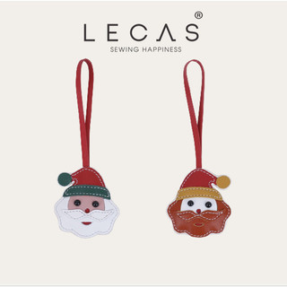 Phụ kiện trang trí túi ví Da Thật LECAS Charm Santa