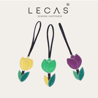 Phụ Kiện Da Bò Thật LECAS Charm Tulip