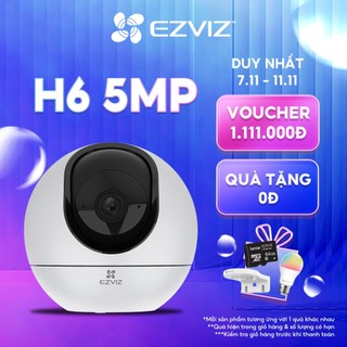  Camera WI-FI EZVIZ H6 5MP (3K)/C6 4MP (2K+), Trong Nhà, Đàm Thoại 2 Chiều, Type-C