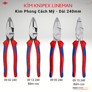 Kìm đa năng knipex lineman chiều dài 240mm phong cách mỹ 09 02 240/ 09 12 240/ 09 05 240 và 09 15 240 / 09 01 240