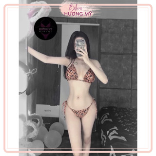 Bikini, đồ bơi đi biển tam giác họa tiết LV chuột micky,ảnh thật