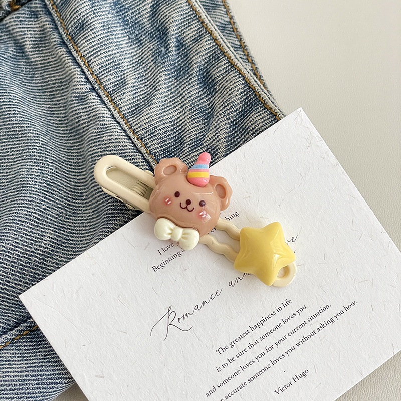 Set 26 kẹp tóc hình ngôi sao năm cánh nhiều màu sắc dễ thương dành cho các bạn nữ