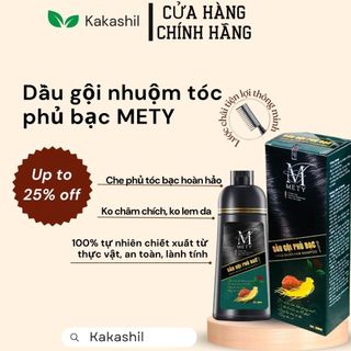 Dầu Gội Phủ Bạc Mety / Dầu gội thảo dược Nhân Sâm Phủ Bạc giúp tóc đen tự nhiên ngay lần đầu gội có lược 200ml