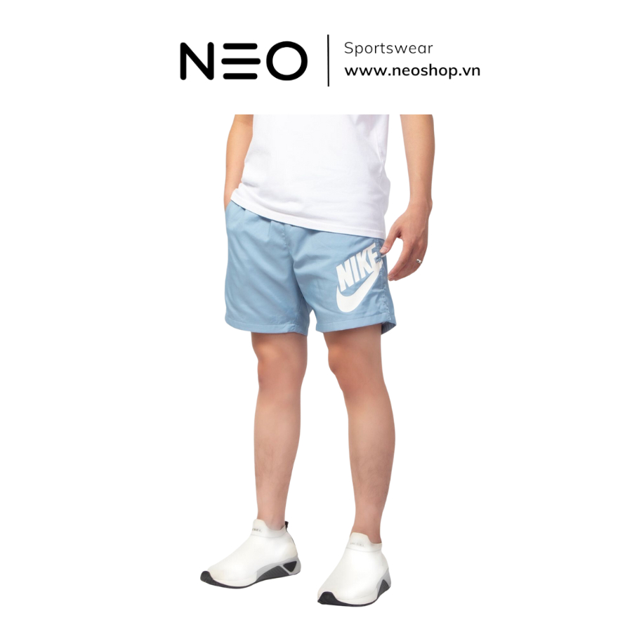 QUẦN NGẮN_NlKE PRINTED 5' SHORTS - XANH