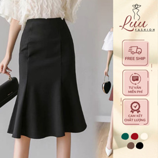  Chân Váy Đuôi Cá dài 70cm Ghép 7 Mảnh Phong Cách Nhẹ Nhàng Tiểu Thư cáG 