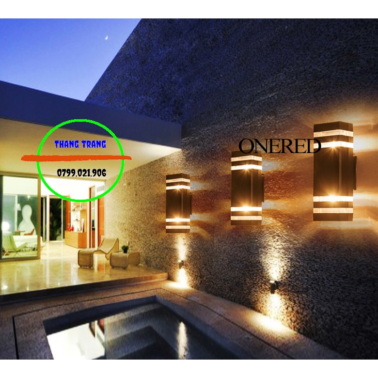 Đèn treo tường, đèn gắn tường cột trang trí trụ cột, cửa nhà, mái hiên cầu thang, Bảo hành 3 Năm