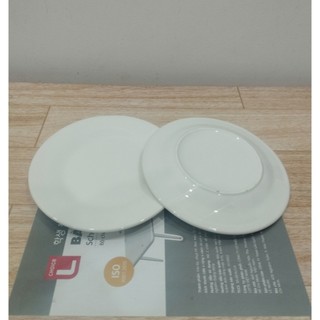 Combo 5 dĩa sứ ảo trắng, sứ cạn trắng size 15cm/18cm/20cm/22,5cm