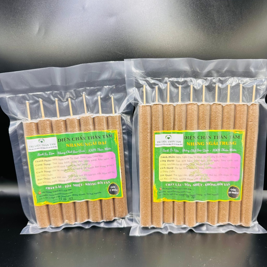 Nhang Ngải Cứu Hội Quán Diện Chẩn Bùi Quốc Châu 100% Tự Nhiên, Không Hoá Chất.