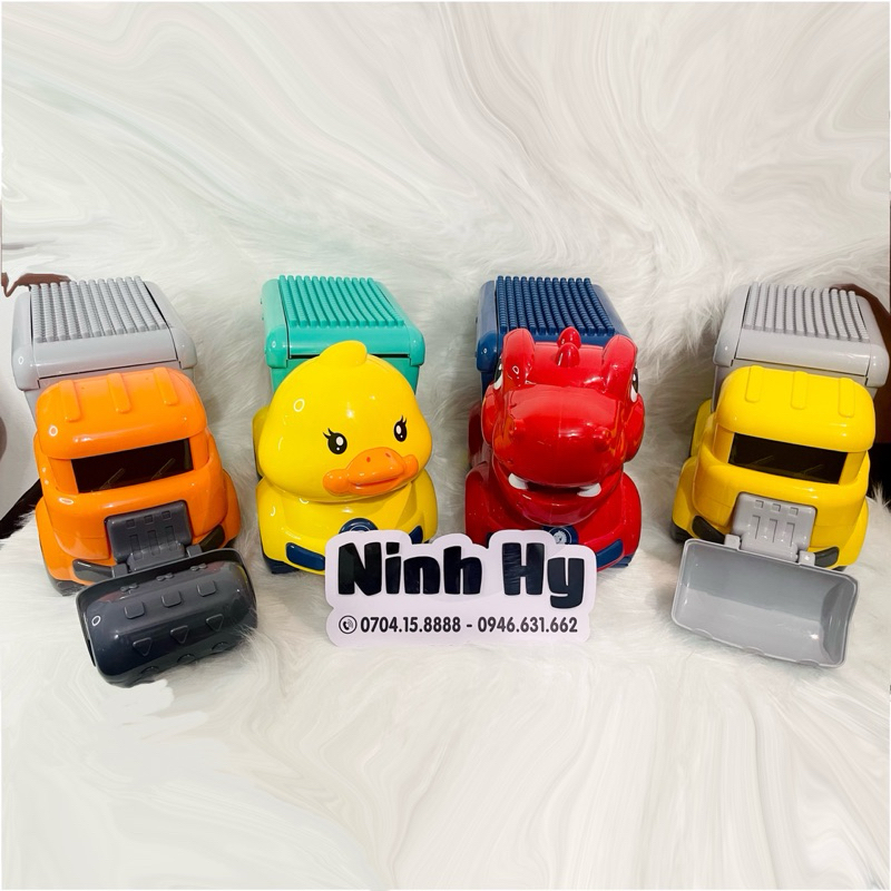 Xe ô tô đồ chơi chở lego cho bé trai gái lắp ráp , quà tặng sinh nhật cho bé .