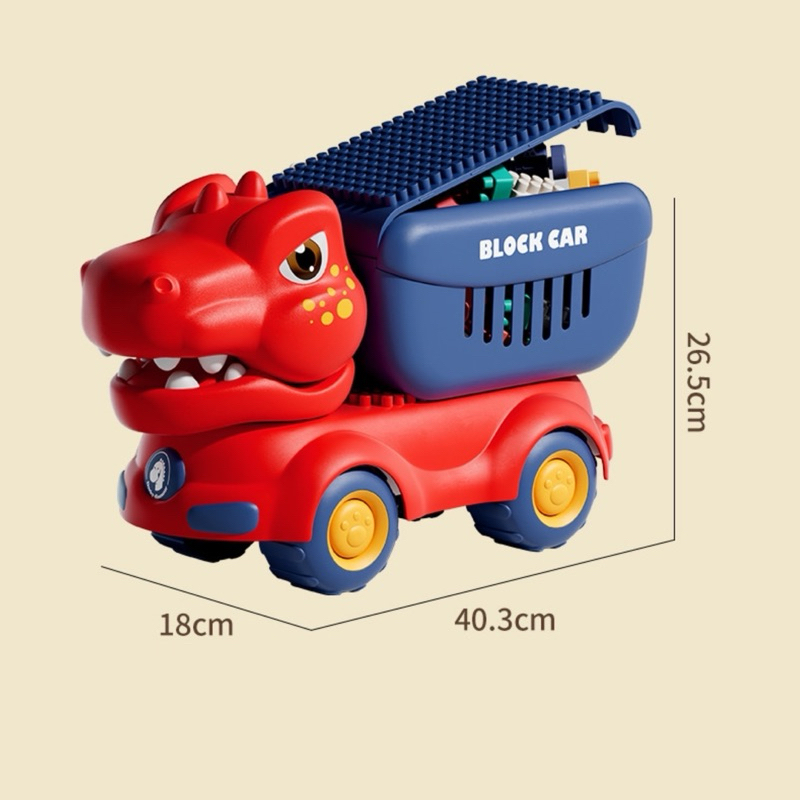 Xe ô tô đồ chơi chở lego cho bé trai gái lắp ráp , quà tặng sinh nhật cho bé .