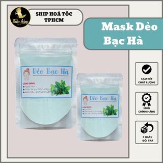 Bột mặt nạ dẻo bạc hà cao cấp cho spa - bột đắp mặt bạc hà kiềm dầu giảm mụn