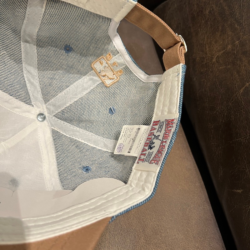 Mũ lưỡi trai M.L.B Denim logo N.Y