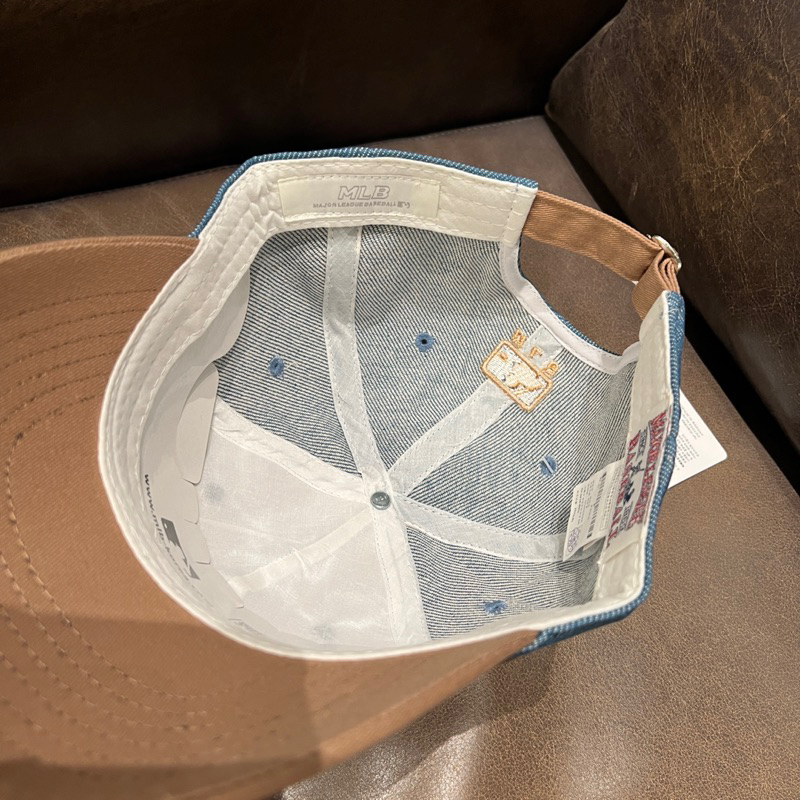 Mũ lưỡi trai M.L.B Denim logo N.Y