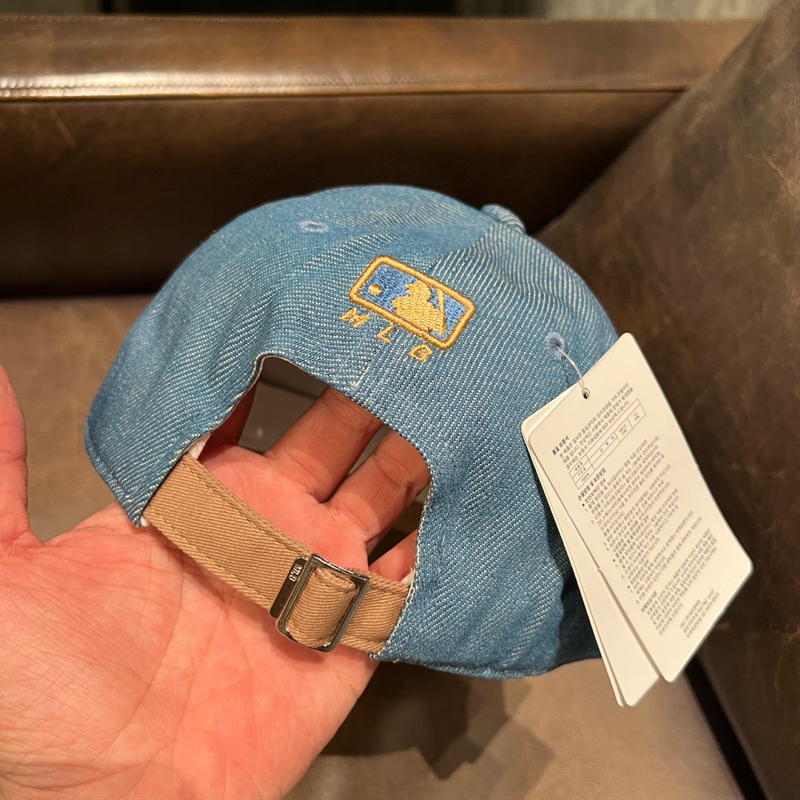 Mũ lưỡi trai M.L.B Denim logo N.Y