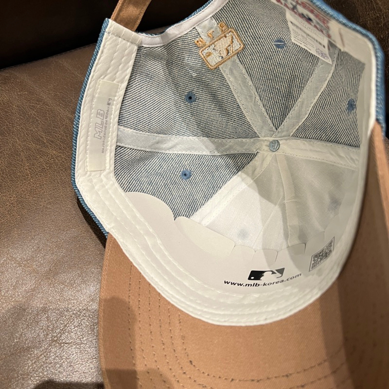 Mũ lưỡi trai M.L.B Denim logo N.Y