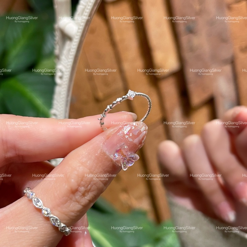 Nhẫn ánh trăng bạc s925 - HuonGiangSilver