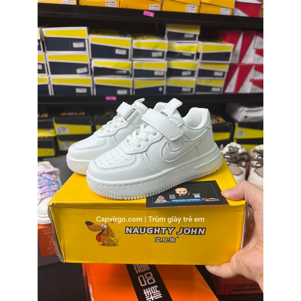 Giày trẻ em Air Force 1 màu trắng