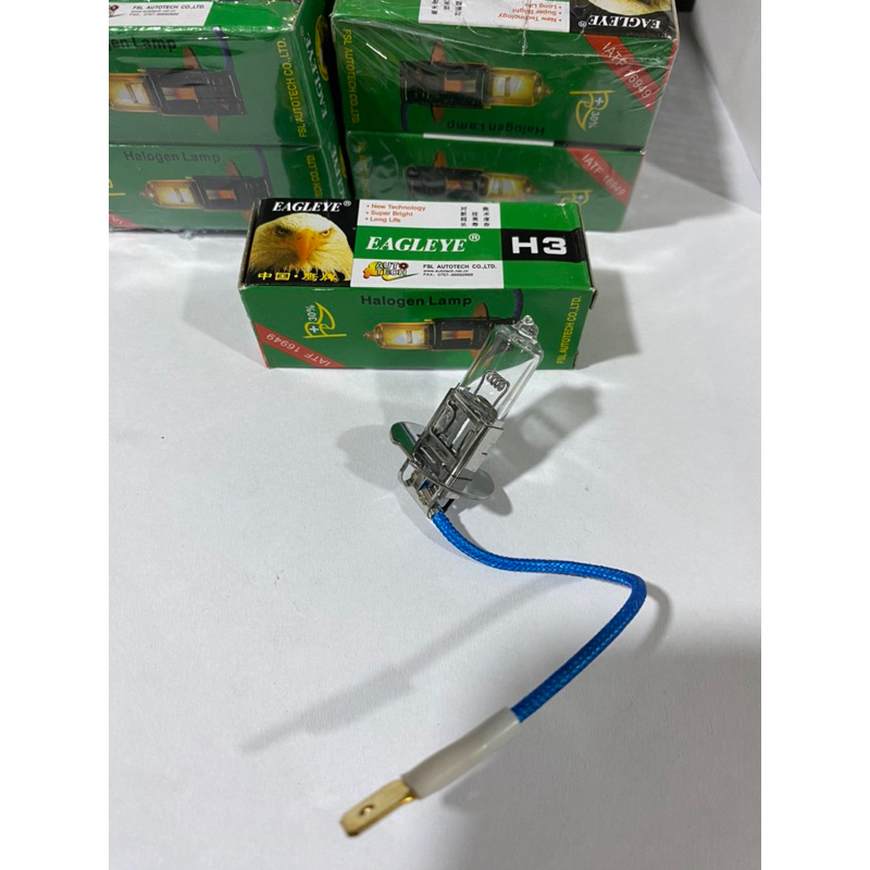 Bóng dây chân h3  dùng cho đèn lùi, đèn gầm , đèn trợ  sáng 12v hoặc 24v 100w hàng con ó đẹp