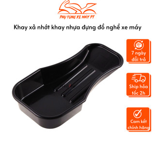 Khay xả nhớt, đựng nhớt - Khay đựng đồ nghề dụng cụ sửa xe nhựa dẻo né chống đứng xe máy
