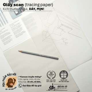 [ĐẬU HÓI]-Giấy Scan Gateway (Tracing paper) A4-Dày 73/83/93 gsm (Xấp 20 tờ)
