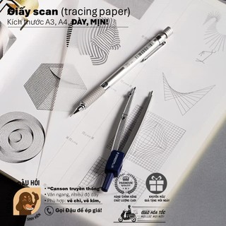 [ĐẬU HÓI]-Giấy Scan Gateway (Tracing paper) A4-Dày 73/83/93 gsm (Xấp 20 tờ)