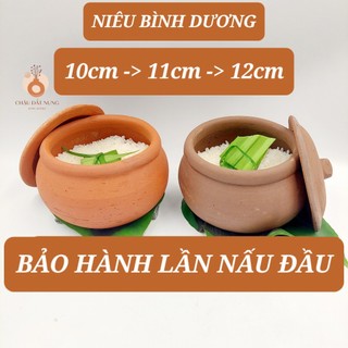Nồi đất, niêu cơm, niêu đất, cái niêu kích thước 10cm, 11cm, 12cm