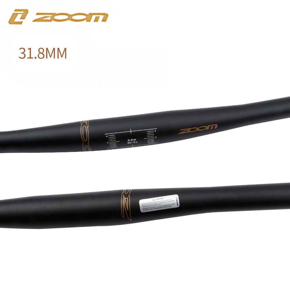 Ghidong tay lái xe đạp nhôm 6061 Zoom cỡ 31.6 x 720mm cong 9 độ